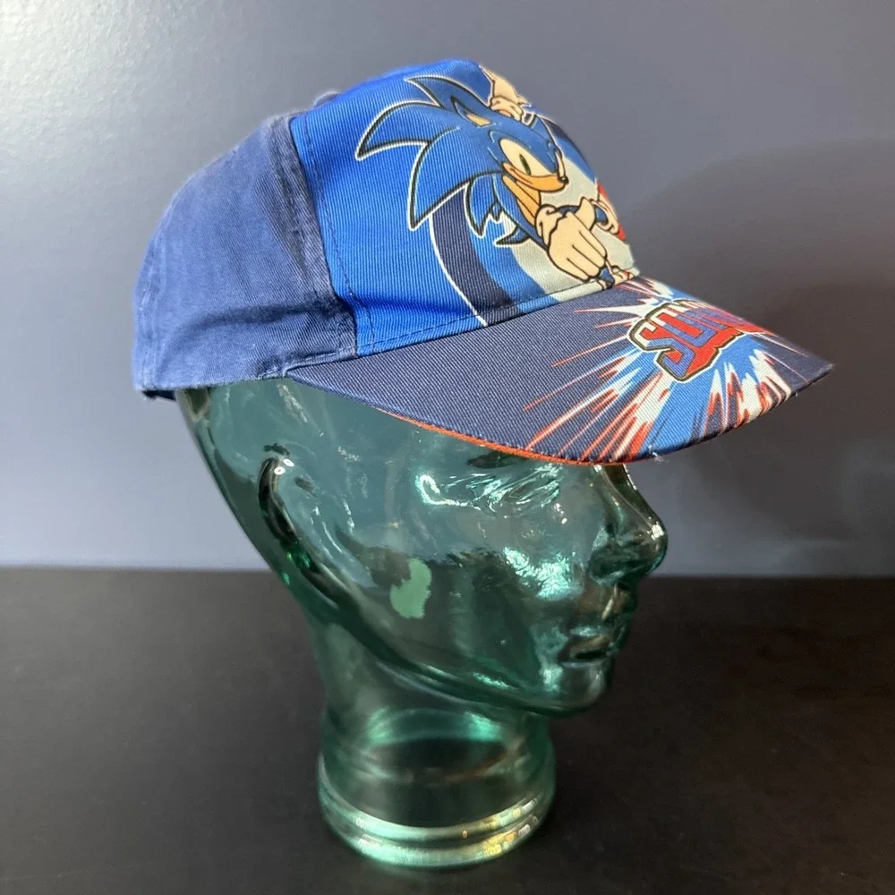 Sonic The Hedgehog  Baseball CAP HAT Adjustable‎ Boys  Gamer Hat Blue
